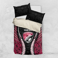 North Harbour 2026 Rugby Custom Bedding Set NZ Maori Silver Fern