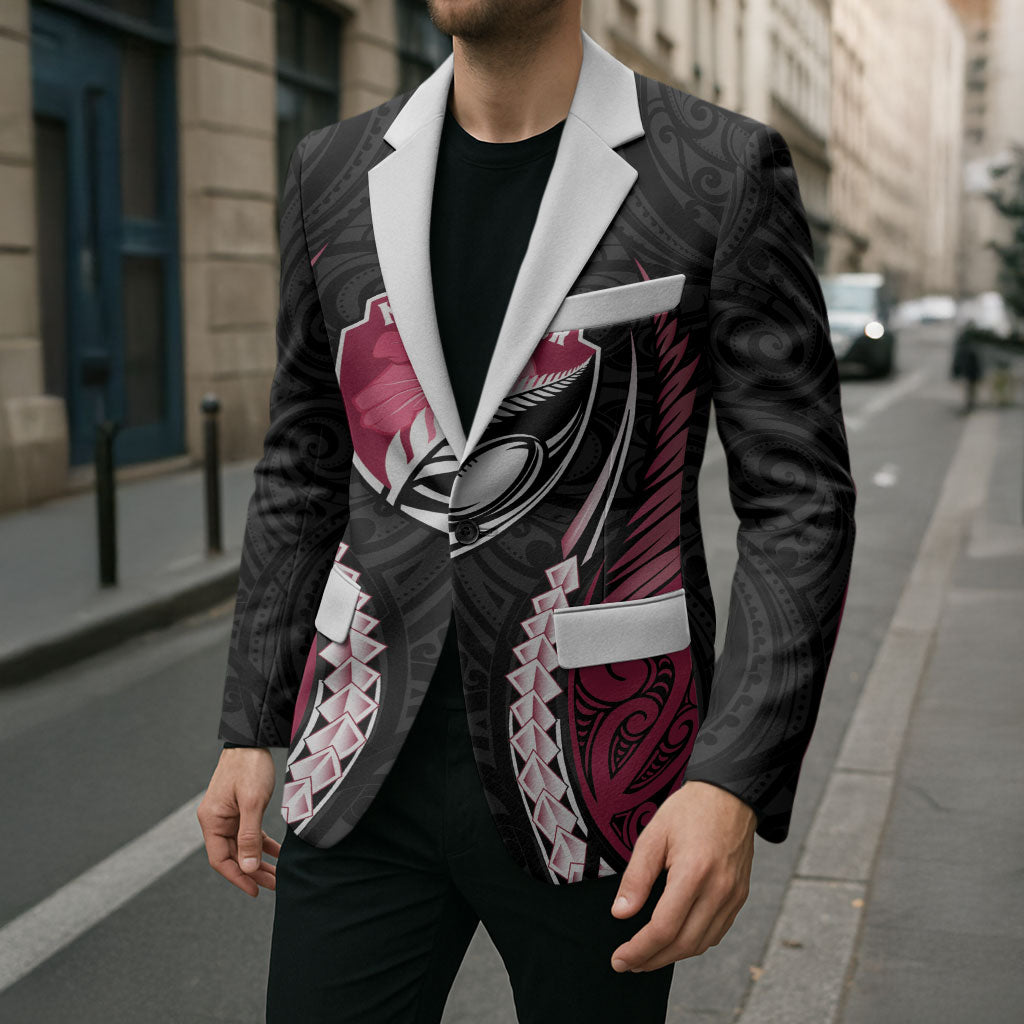 North Harbour 2026 Rugby Custom Blazer NZ Maori Silver Fern