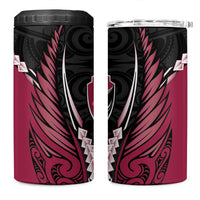 North Harbour 2026 Rugby Custom 4 in 1 Can Cooler Tumbler NZ Maori Silver Fern