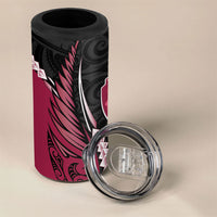 North Harbour 2026 Rugby Custom 4 in 1 Can Cooler Tumbler NZ Maori Silver Fern