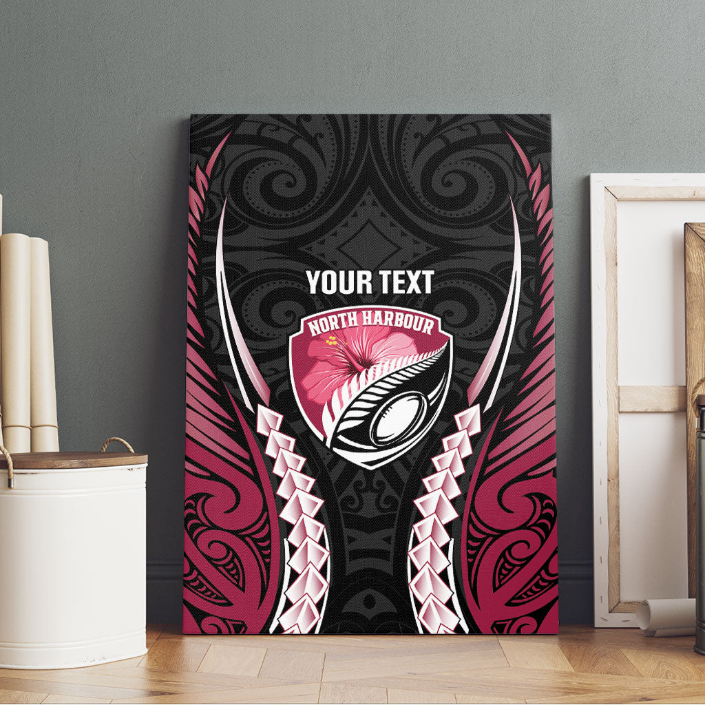 North Harbour 2026 Rugby Custom Canvas Wall Art NZ Maori Silver Fern