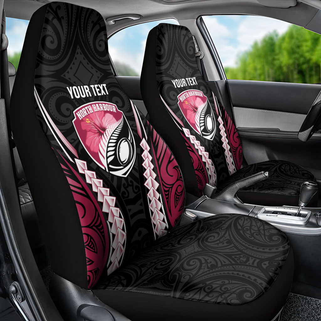 North Harbour 2026 Rugby Custom Car Seat Cover NZ Maori Silver Fern