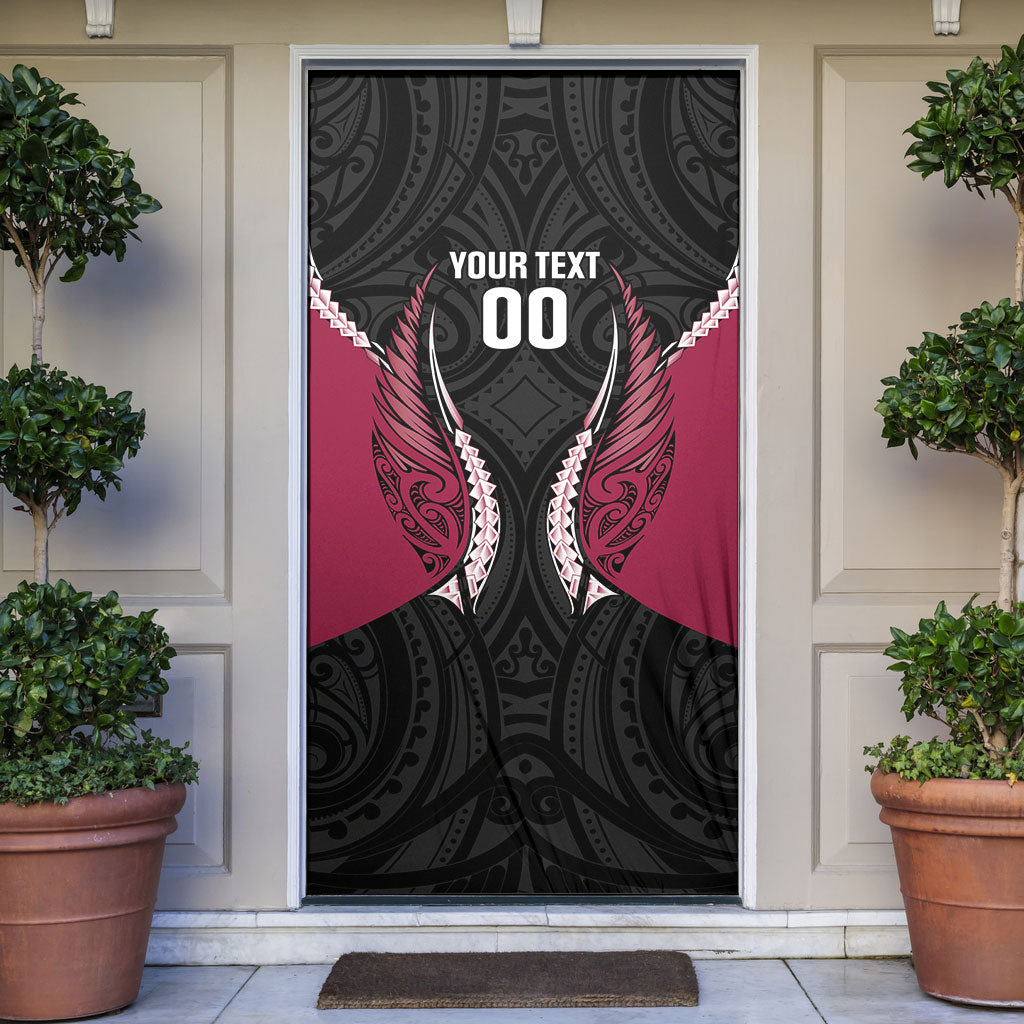 North Harbour 2026 Rugby Custom Door Cover NZ Maori Silver Fern