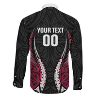 North Harbour 2026 Rugby Custom Family Matching Off The Shoulder Long Sleeve Dress and Hawaiian Shirt NZ Maori Silver Fern