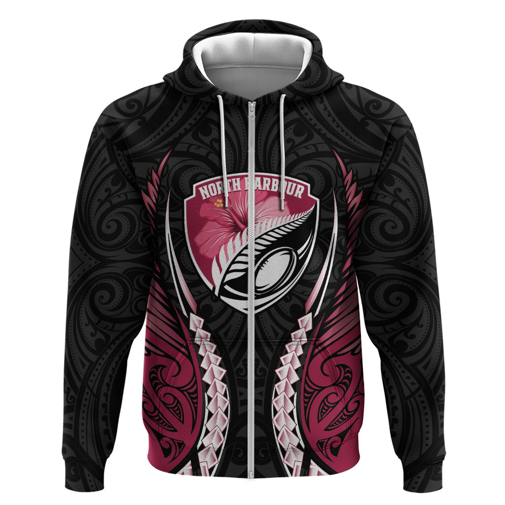 North Harbour 2026 Rugby Custom Hoodie NZ Maori Silver Fern