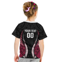 North Harbour 2026 Rugby Custom Kid T Shirt NZ Maori Silver Fern