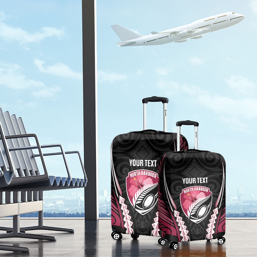 North Harbour 2026 Rugby Custom Luggage Cover NZ Maori Silver Fern