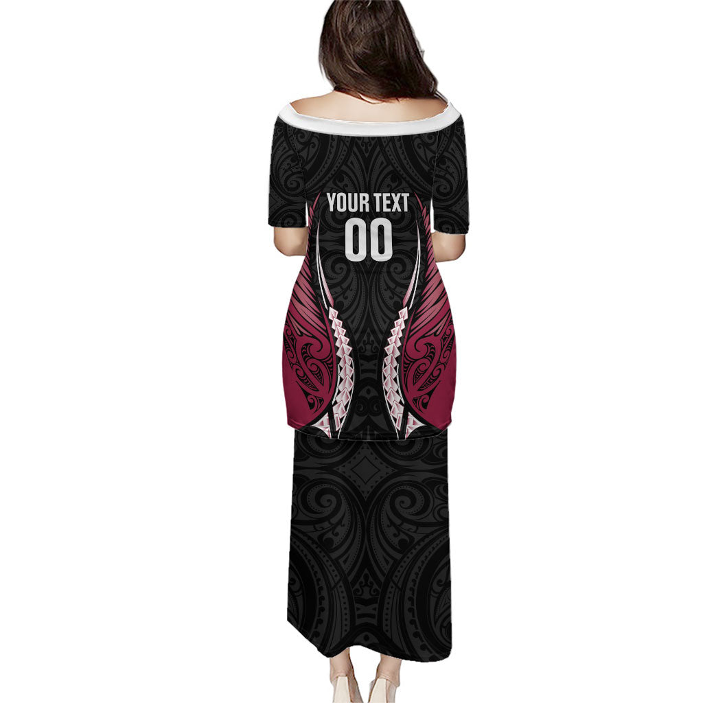 North Harbour 2026 Rugby Custom Puletasi NZ Maori Silver Fern