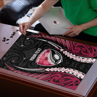 North Harbour 2026 Rugby Custom Puzzle NZ Maori Silver Fern