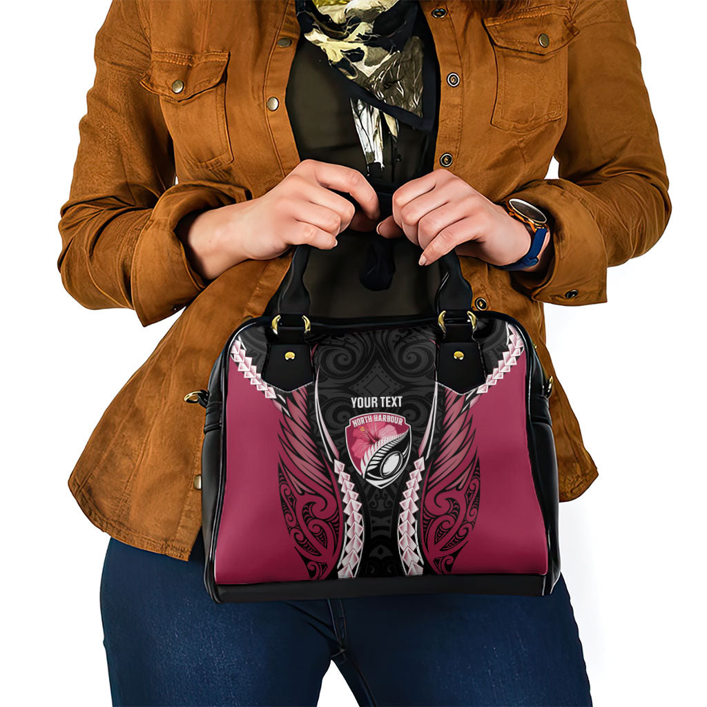North Harbour 2026 Rugby Custom Shoulder Handbag NZ Maori Silver Fern