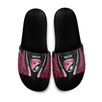 North Harbour 2026 Rugby Custom Slide Sandals NZ Maori Silver Fern