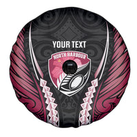 North Harbour 2026 Rugby Custom Spare Tire Cover NZ Maori Silver Fern