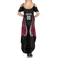North Harbour 2026 Rugby Custom Summer Maxi Dress NZ Maori Silver Fern