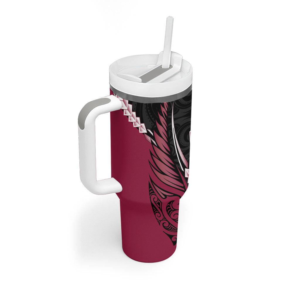 North Harbour 2026 Rugby Custom Tumbler With Handle NZ Maori Silver Fern