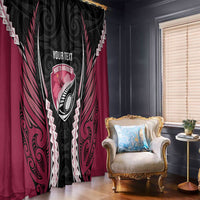 North Harbour 2026 Rugby Custom Window Curtain NZ Maori Silver Fern