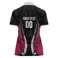 North Harbour 2026 Rugby Custom Women Polo Shirt NZ Maori Silver Fern