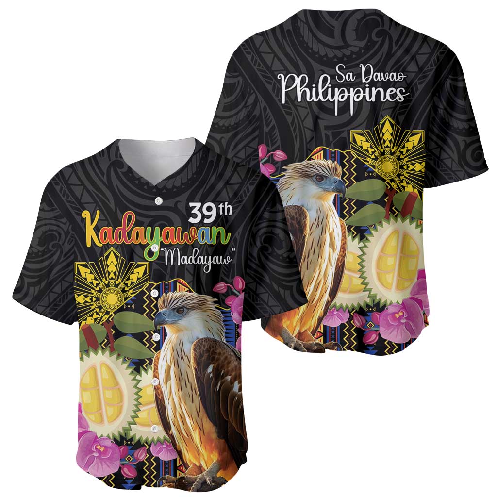Kadayawan Philippines Baseball Jersey Filipino Eagle Happy 39th Anniversary LT14 - Polynesian Pride
