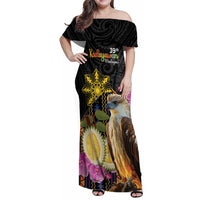 Kadayawan Philippines Family Matching Off Shoulder Maxi Dress and Hawaiian Shirt Filipino Eagle Happy 39th Anniversary