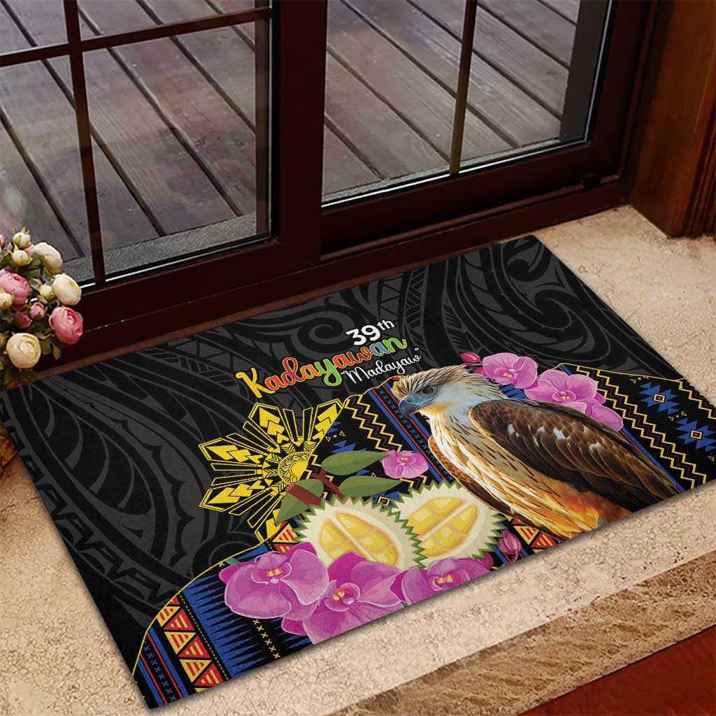 Kadayawan Philippines Rubber Doormat Filipino Eagle Happy 39th Anniversary