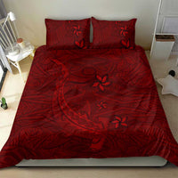Oxblood Polynesia Bedding Set Hawaiian Tribal Hammerhead Shark Tattoo
