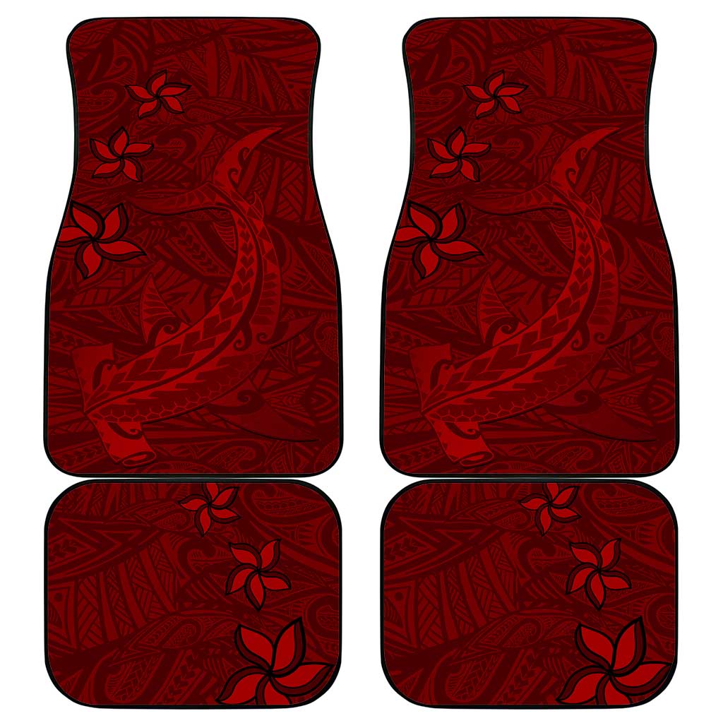 Oxblood Polynesia Car Mats Hawaiian Tribal Hammerhead Shark Tattoo