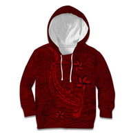 Oxblood Polynesia Kid Hoodie Hawaiian Tribal Hammerhead Shark Tattoo