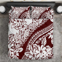 Polynesian Tropical Flowers Oxblood Color Bedding Set LT14 Oxblood - Polynesian Pride