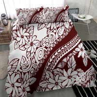 Polynesian Tropical Flowers Oxblood Color Bedding Set LT14 - Polynesian Pride