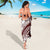 Polynesian Tropical Flowers Oxblood Color Sarong