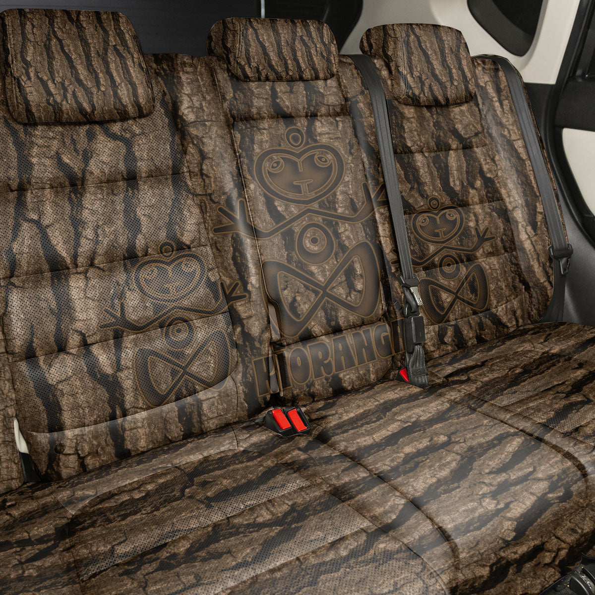 Kioranga Moriori New Zealand Back Car Seat Cover Kopi Rakau Carving Art