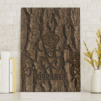 Kioranga Moriori New Zealand Canvas Wall Art Kopi Rakau Carving Art