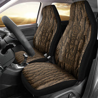 Kioranga Moriori New Zealand Car Seat Cover Kopi Rakau Carving Art