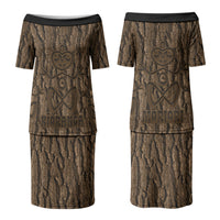 Kioranga Moriori New Zealand Couples Matching Puletasi and Hawaiian Shirt Kopi Rakau Carving Art