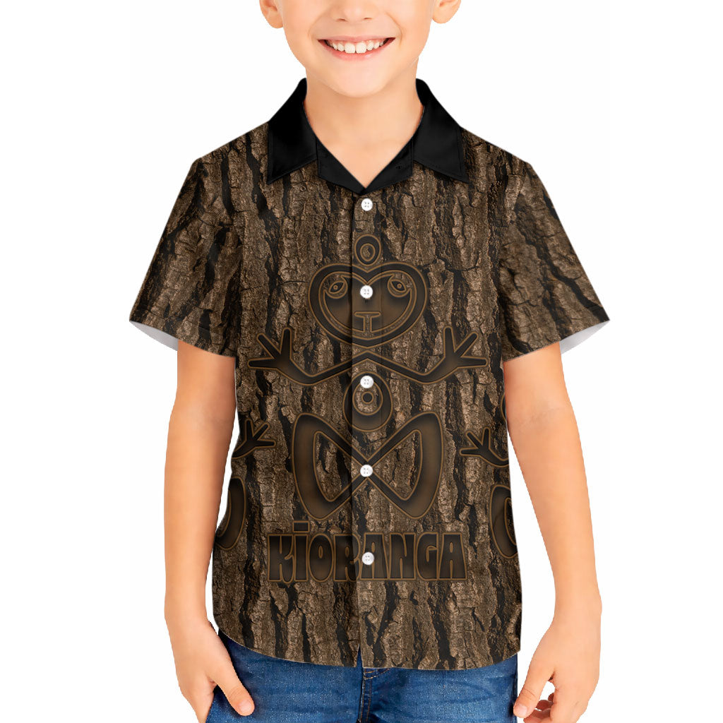 Kioranga Moriori New Zealand Hawaiian Shirt Kopi Rakau Carving Art