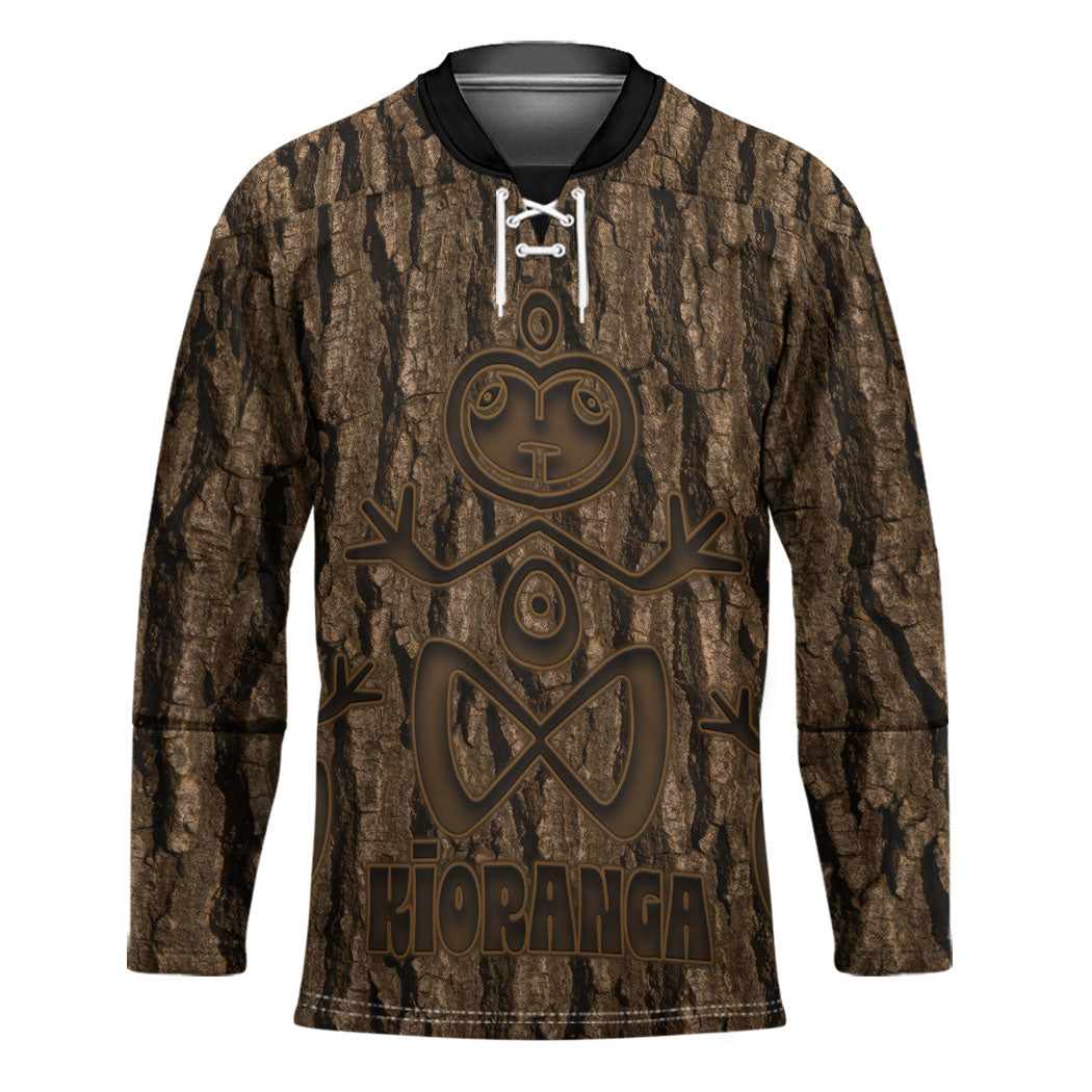 Kioranga Moriori New Zealand Hockey Jersey Kopi Rakau Carving Art