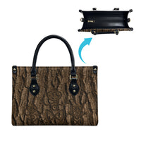 Kioranga Moriori New Zealand Leather Bag Kopi Rakau Carving Art
