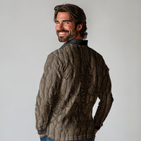 Kioranga Moriori New Zealand Long Sleeve Polo Shirt Kopi Rakau Carving Art
