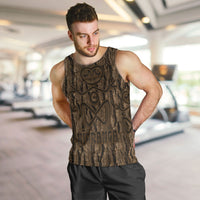 Kioranga Moriori New Zealand Men Tank Top Kopi Rakau Carving Art