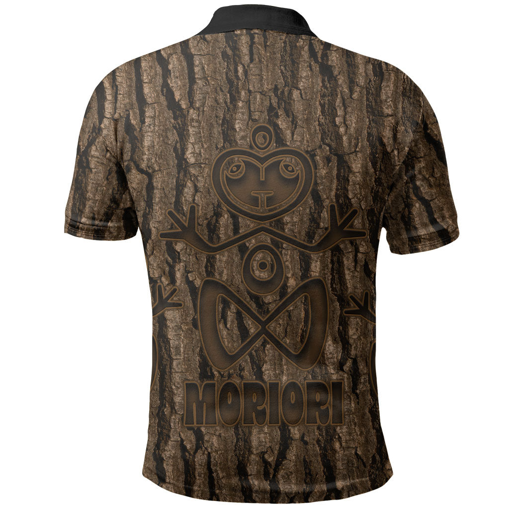 Kioranga Moriori New Zealand Polo Shirt Kopi Rakau Carving Art