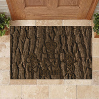 Kioranga Moriori New Zealand Rubber Doormat Kopi Rakau Carving Art