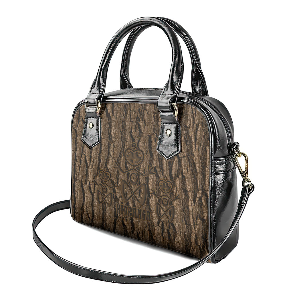 Kioranga Moriori New Zealand Shoulder Handbag Kopi Rakau Carving Art