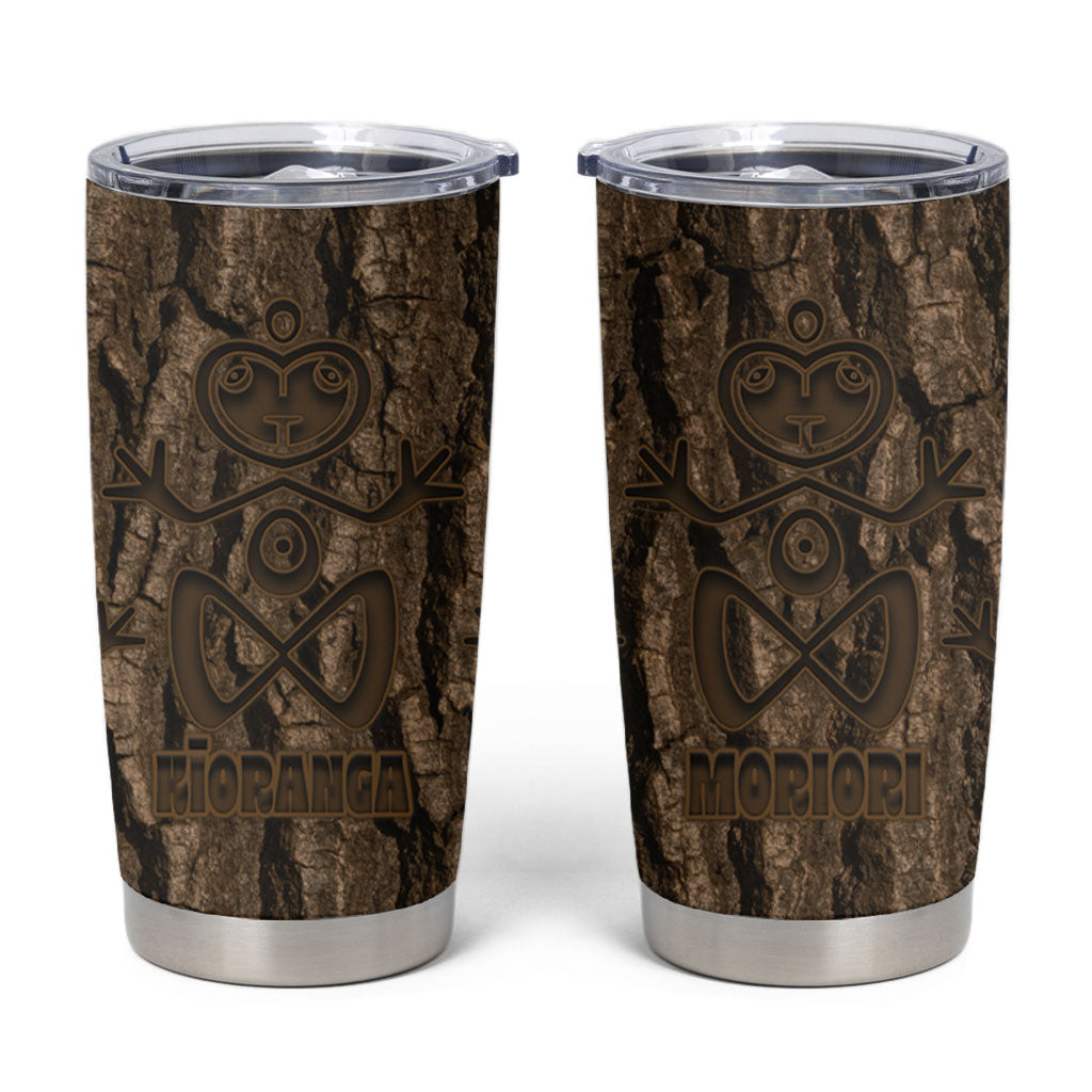 Kioranga Moriori New Zealand Tumbler Cup Kopi Rakau Carving Art