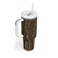 Kioranga Moriori New Zealand Tumbler With Handle Kopi Rakau Carving Art