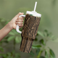 Kioranga Moriori New Zealand Tumbler With Handle Kopi Rakau Carving Art