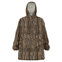 Kioranga Moriori New Zealand Wearable Blanket Hoodie Kopi Rakau Carving Art