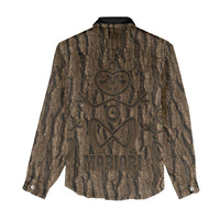 Kioranga Moriori New Zealand Women Casual Shirt Kopi Rakau Carving Art