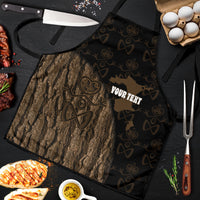 Moriori Kekoru New Zealand Personalised Apron Kopi Rakau Carving Chatham Islands Map