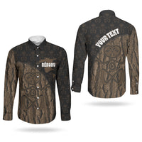 Moriori Kekoru New Zealand Personalised Couples Matching Off Shoulder Short Dress and Long Sleeve Button Shirt Kopi Rakau Carving Chatham Islands Map