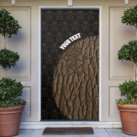 Moriori Kekoru New Zealand Personalised Door Cover Kopi Rakau Carving Chatham Islands Map
