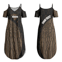 Moriori Kekoru New Zealand Personalised Family Matching Summer Maxi Dress and Hawaiian Shirt Kopi Rakau Carving Chatham Islands Map